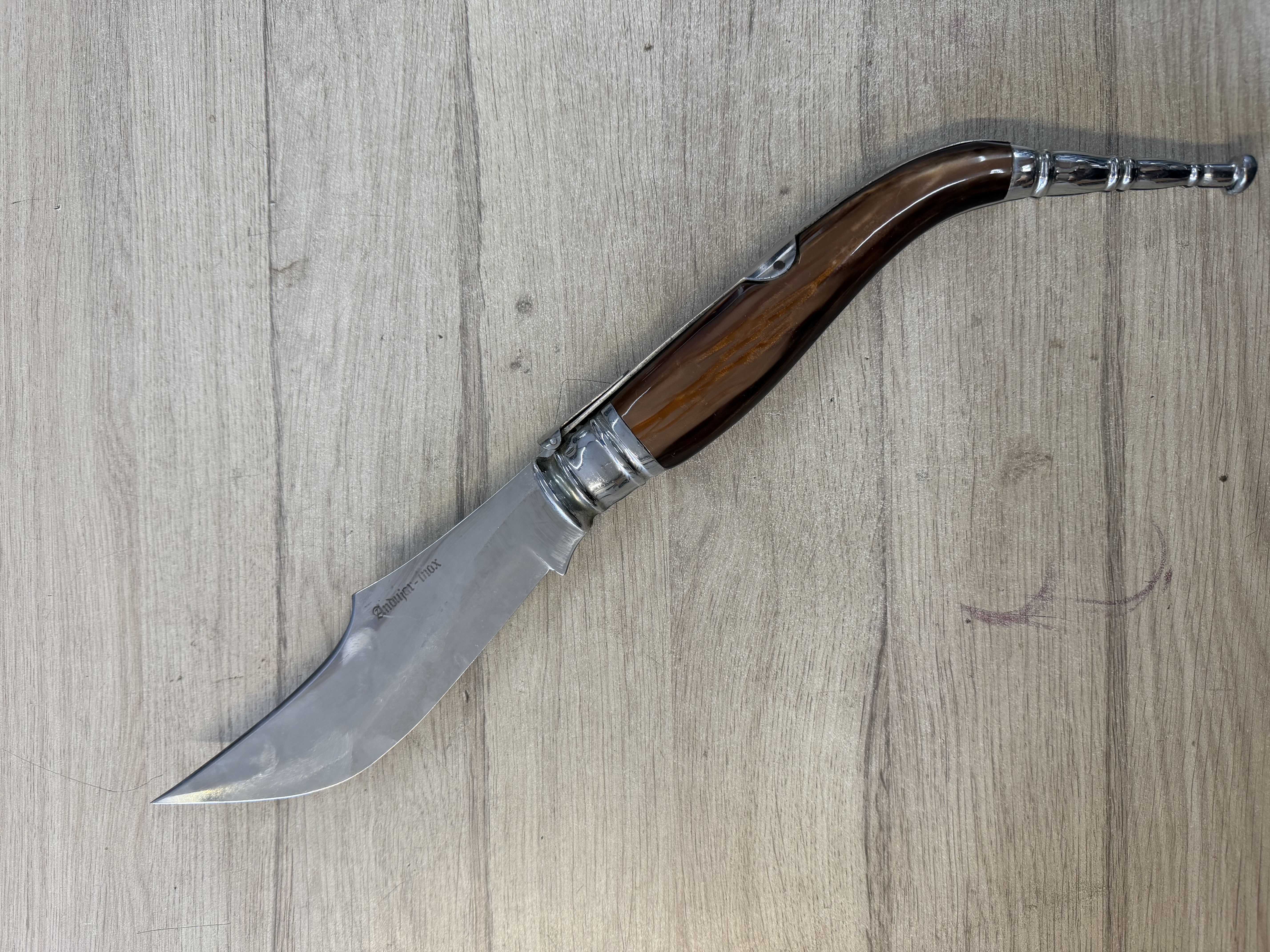 Couteau pliant Andújar Inox grande taille lame 24 cm — photo 2