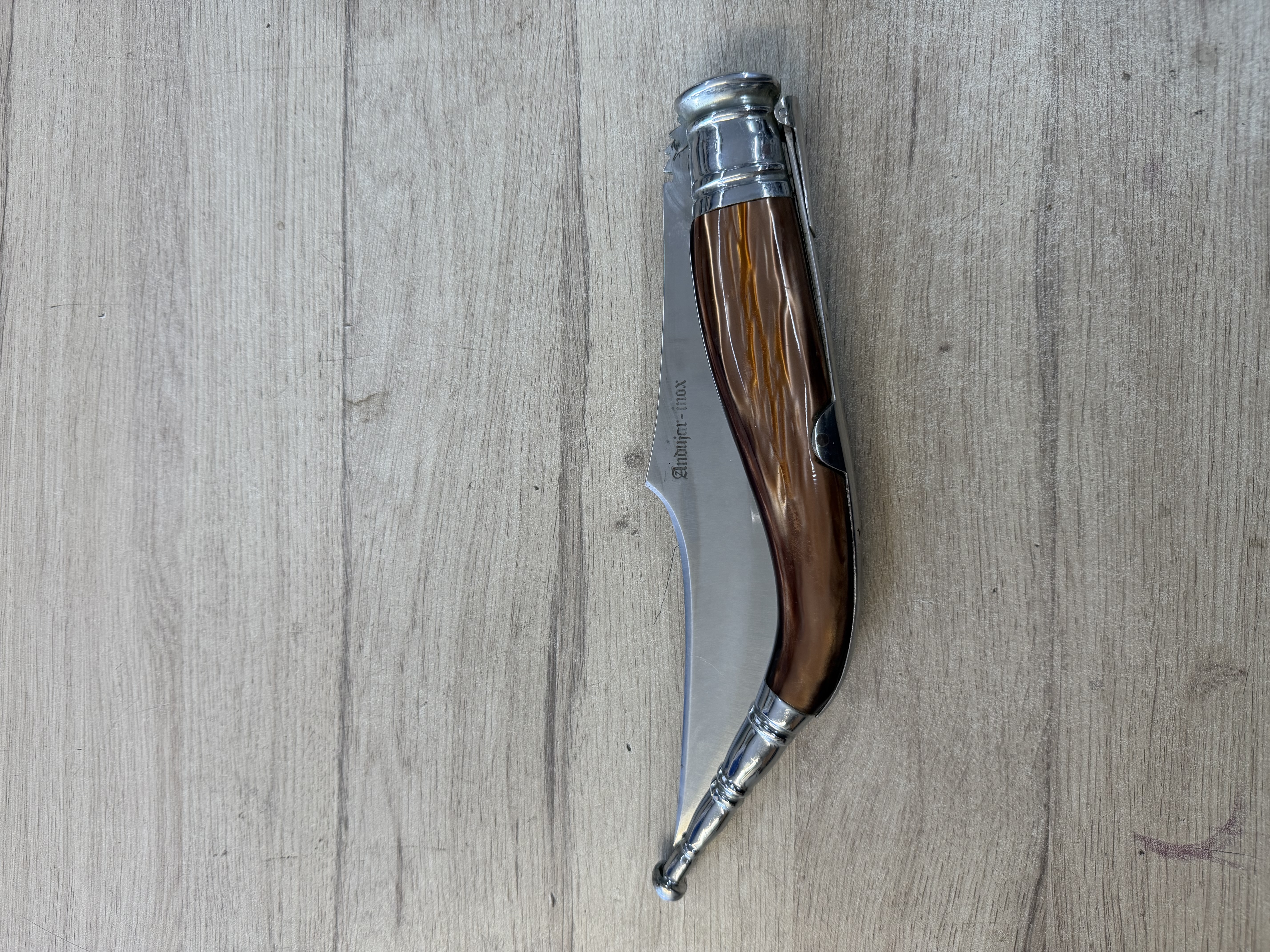 Couteau pliant Andújar Inox grande taille lame 24 cm — photo 3