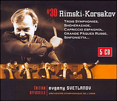 Rimski-Korsakov Trois Symphonies Svetlanov coffret 5 CD