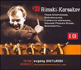 Rimski-Korsakov Trois Symphonies Svetlanov coffret 5 CD