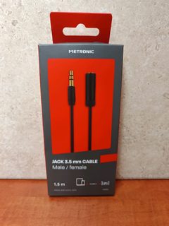 Metronic câble jack 3,5 mm mâle vers femelle 1,5 m