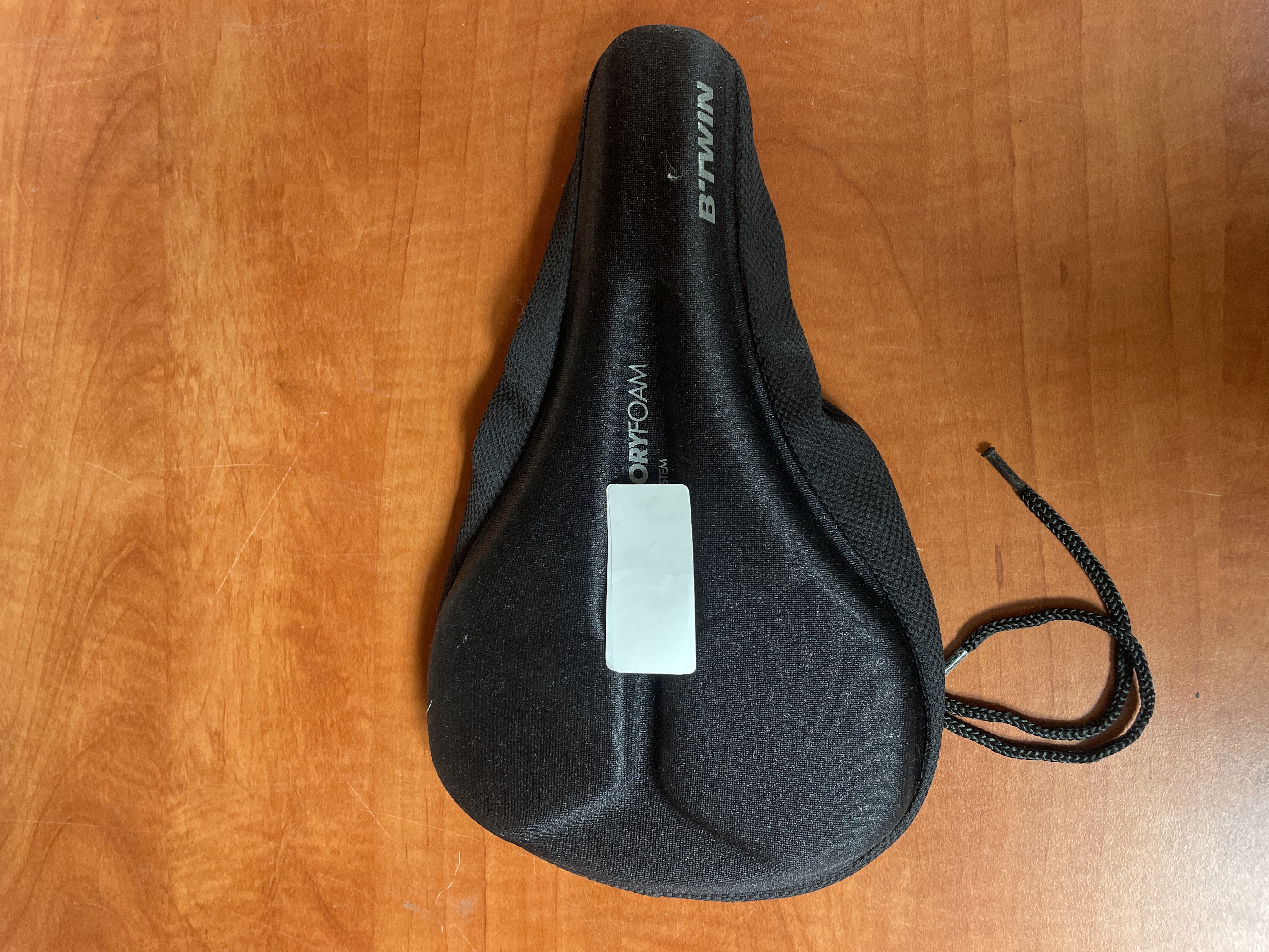 Couvre-selle vélo B'TWIN memory foam noir