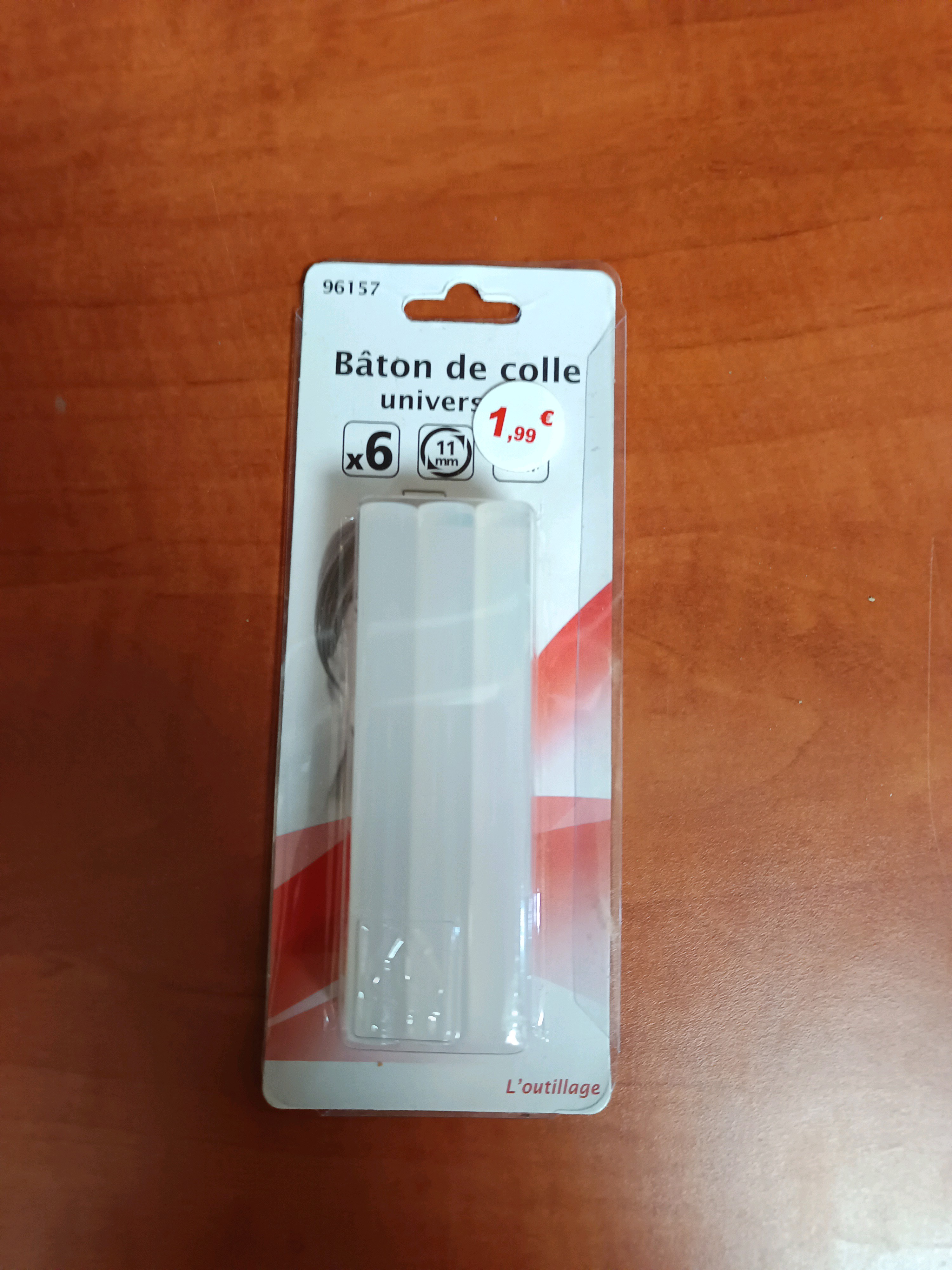 Bâtons de colle universels 11 mm (x6) - L’outillage
