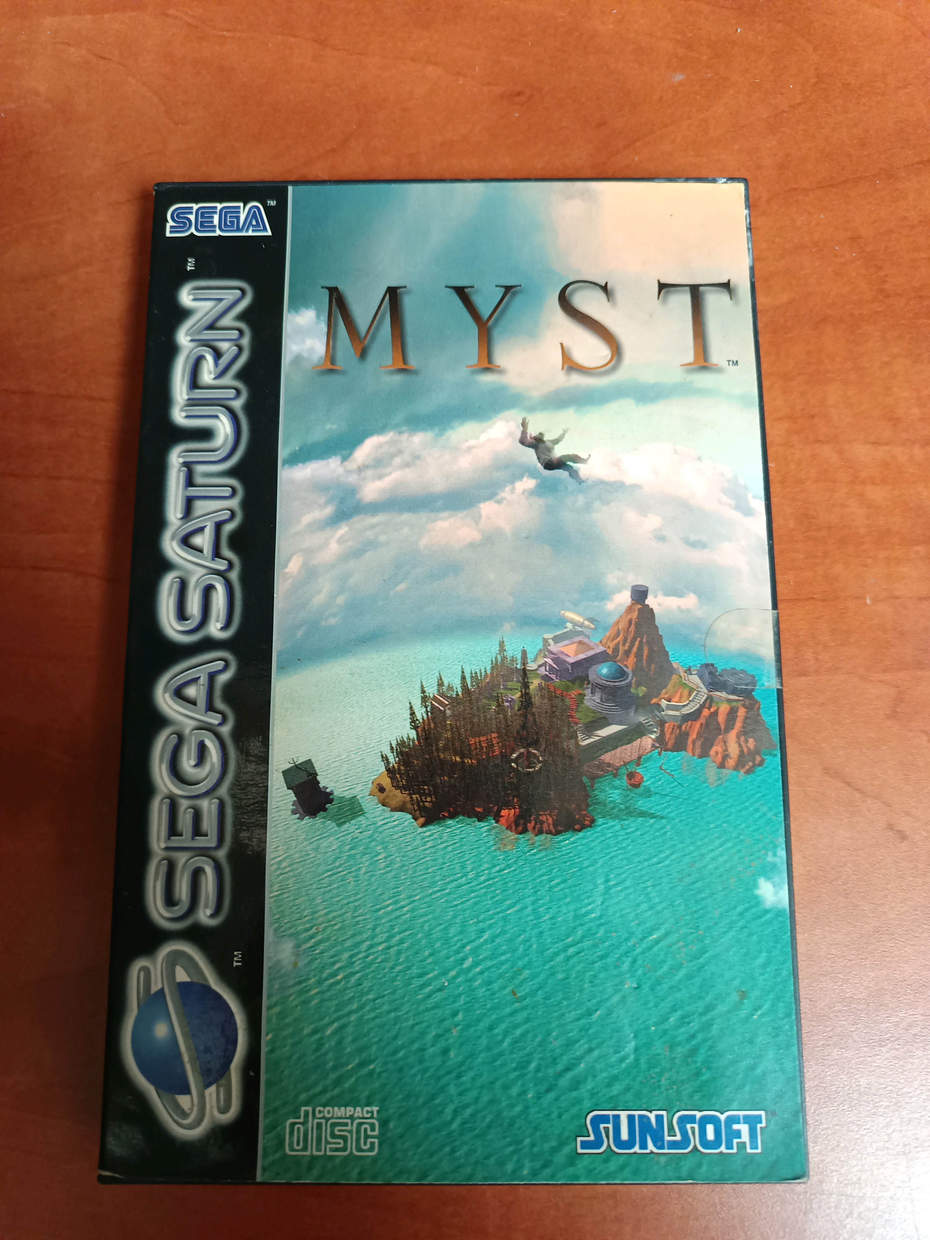 SEGA Saturn - Myst (Sunsoft) - Boîte + notice, sans jeu