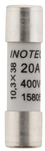 3 fusibles céramique Zenitech 10,3 x 38 mm 20A