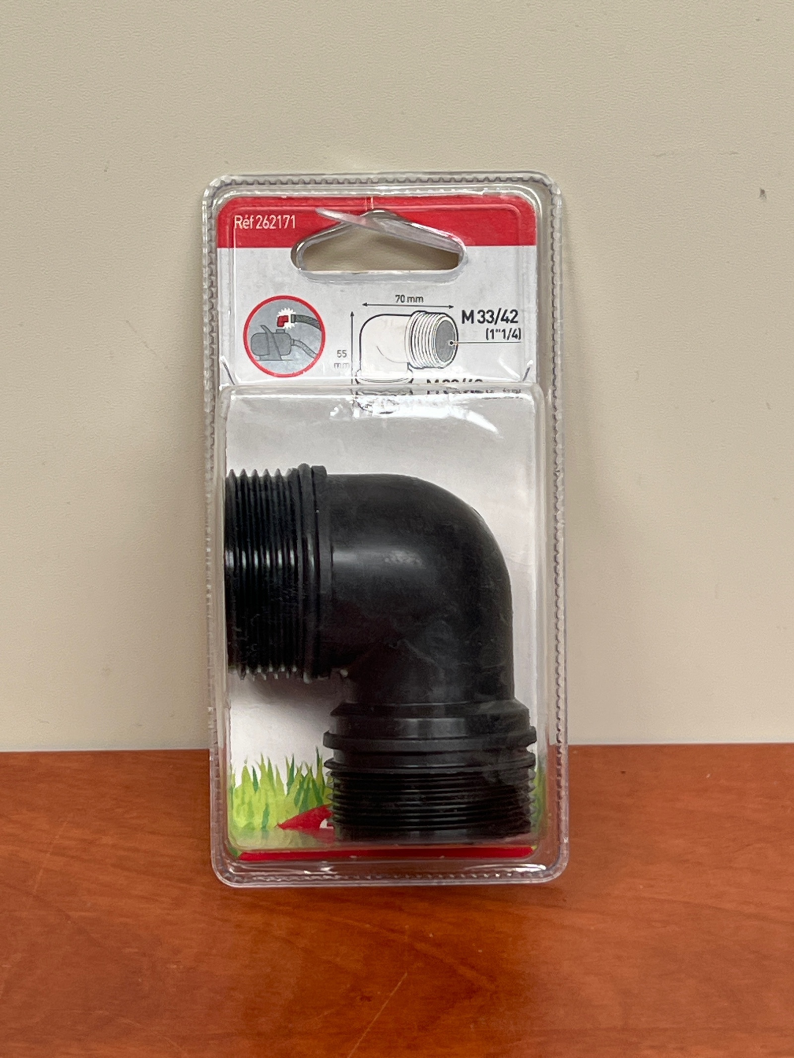Raccord coude 90° fileté M33/42 (1"1/4) – Réf 262171