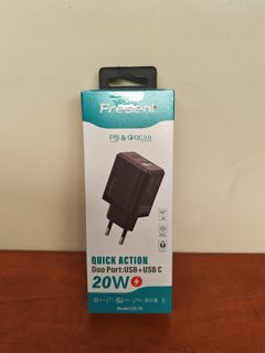 Chargeur secteur Present CX-75 USB et USB-C 20 W