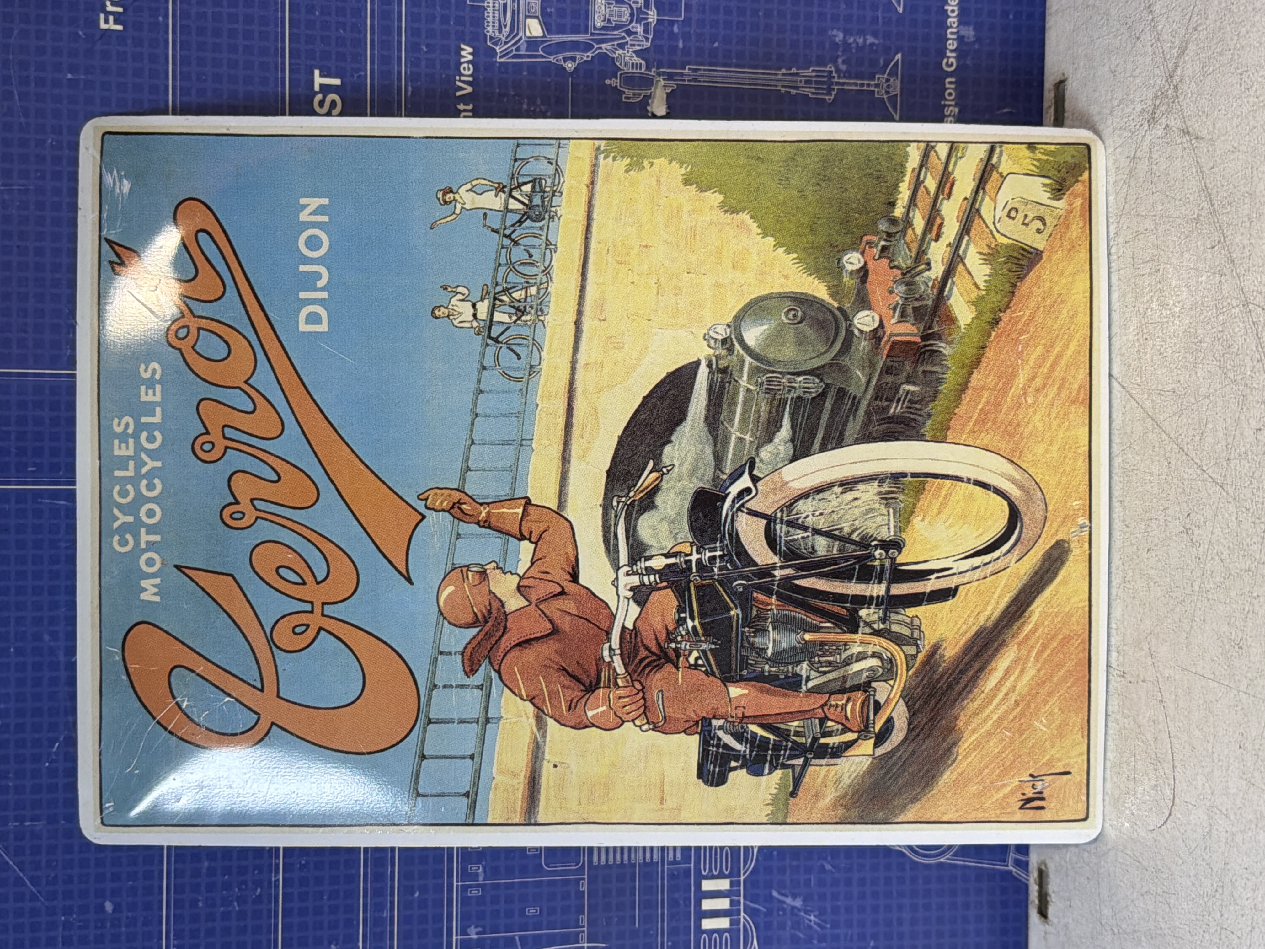 Plaque publicitaire « Cycles Motocycles Terrot » – Dijon