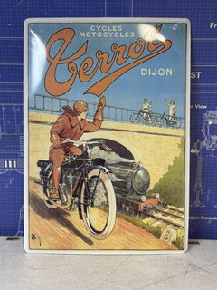Plaque publicitaire « Cycles Motocycles Terrot » – Dijon