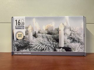 Guirlande de bougies 16 LED, 4 m, lumière chaude