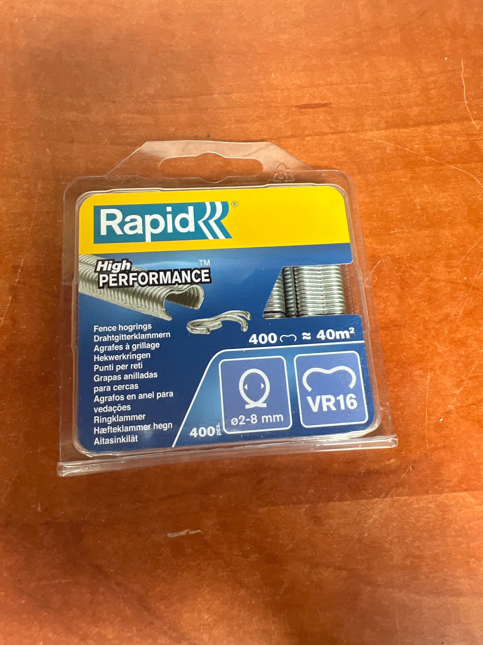 Rapid VR16 High Performance agrafes à grillage – boîte de 400