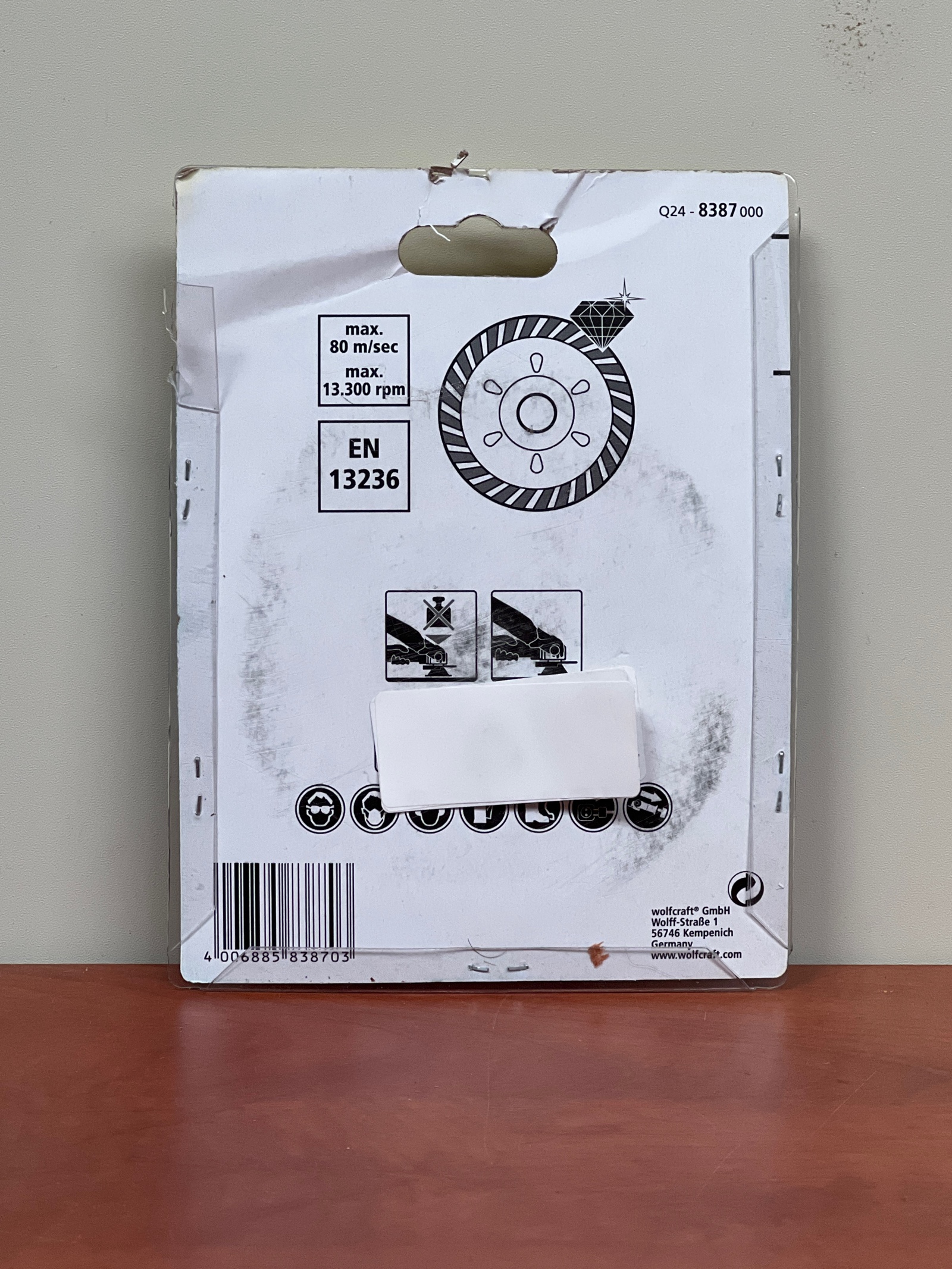 WOLFCRAFT Plateau de surfaçage diamant standard ø 105x22,2mm — photo 2
