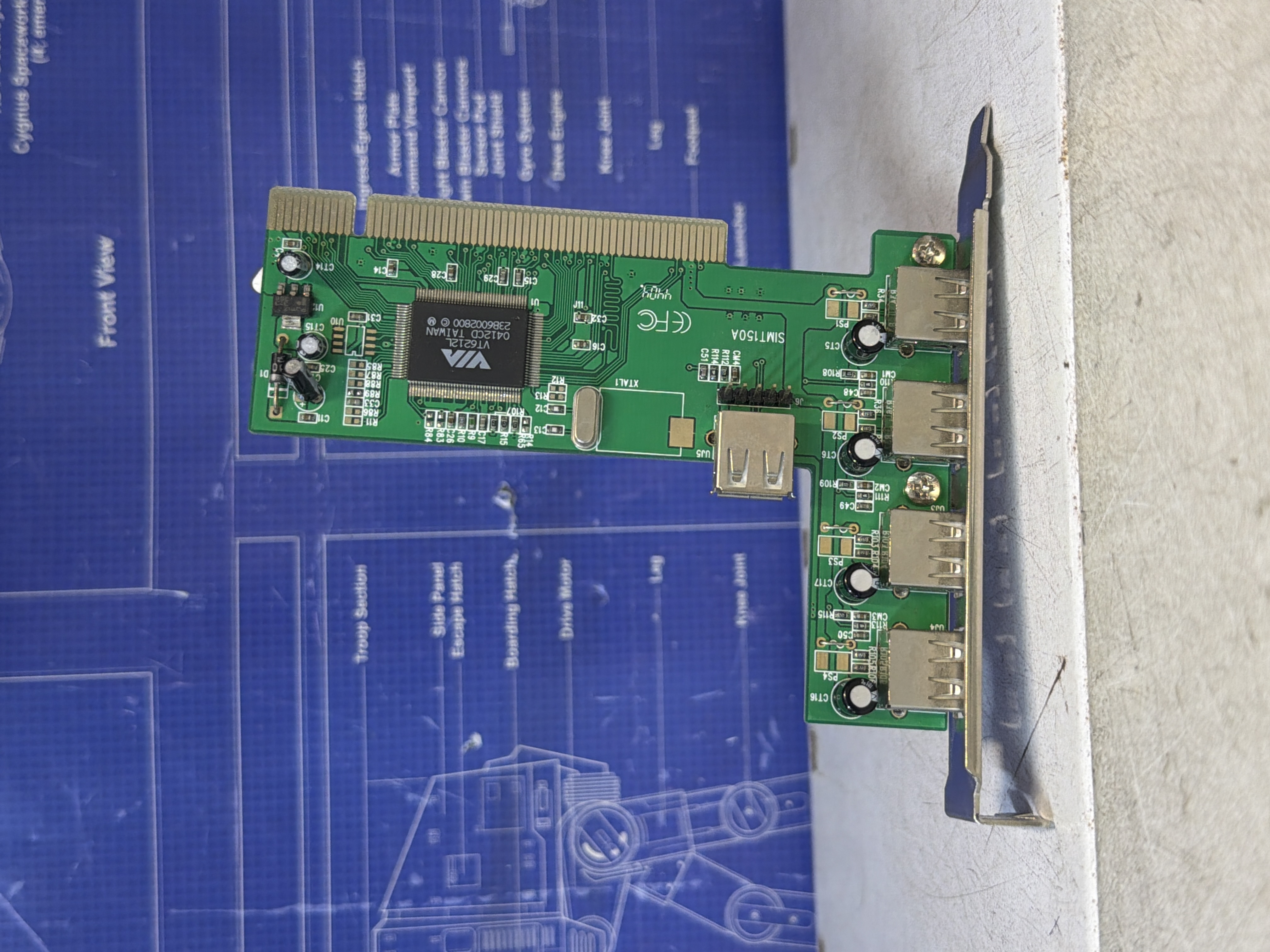 Carte PCI USB 2.0 4 ports pour PC fixe