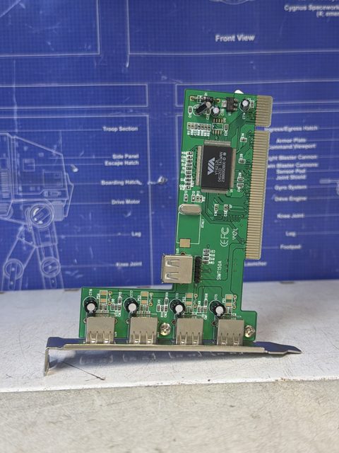 Carte PCI USB 2.0 4 ports pour PC fixe