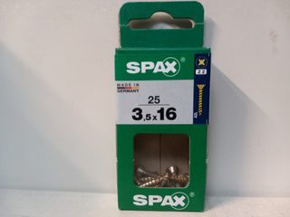 SPAX vis 3,5 x 16 mm Z2 (boîte de 25)
