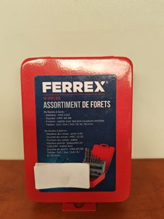Ferrex assortiment de forets bois et pierre 18 pièces