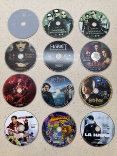 Lot de 12 DVD films : Harry Potter, Matrix, Pirates des Caraïbes et autres