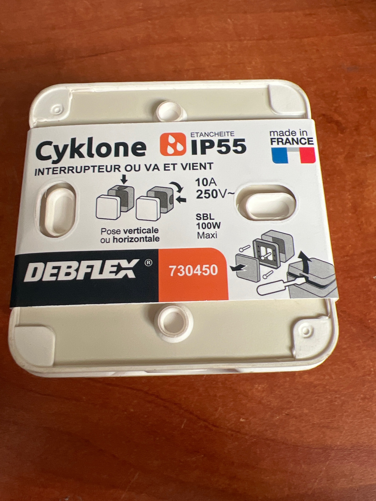 Debflex Cyklone interrupteur/va-et-vient IP55 — photo 2
