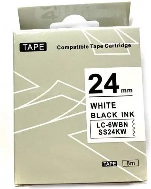 Puty Ss24Kw ruban de remplacement Epson Lc 6Wbn 24Mm blanc/noir (6936035907028)