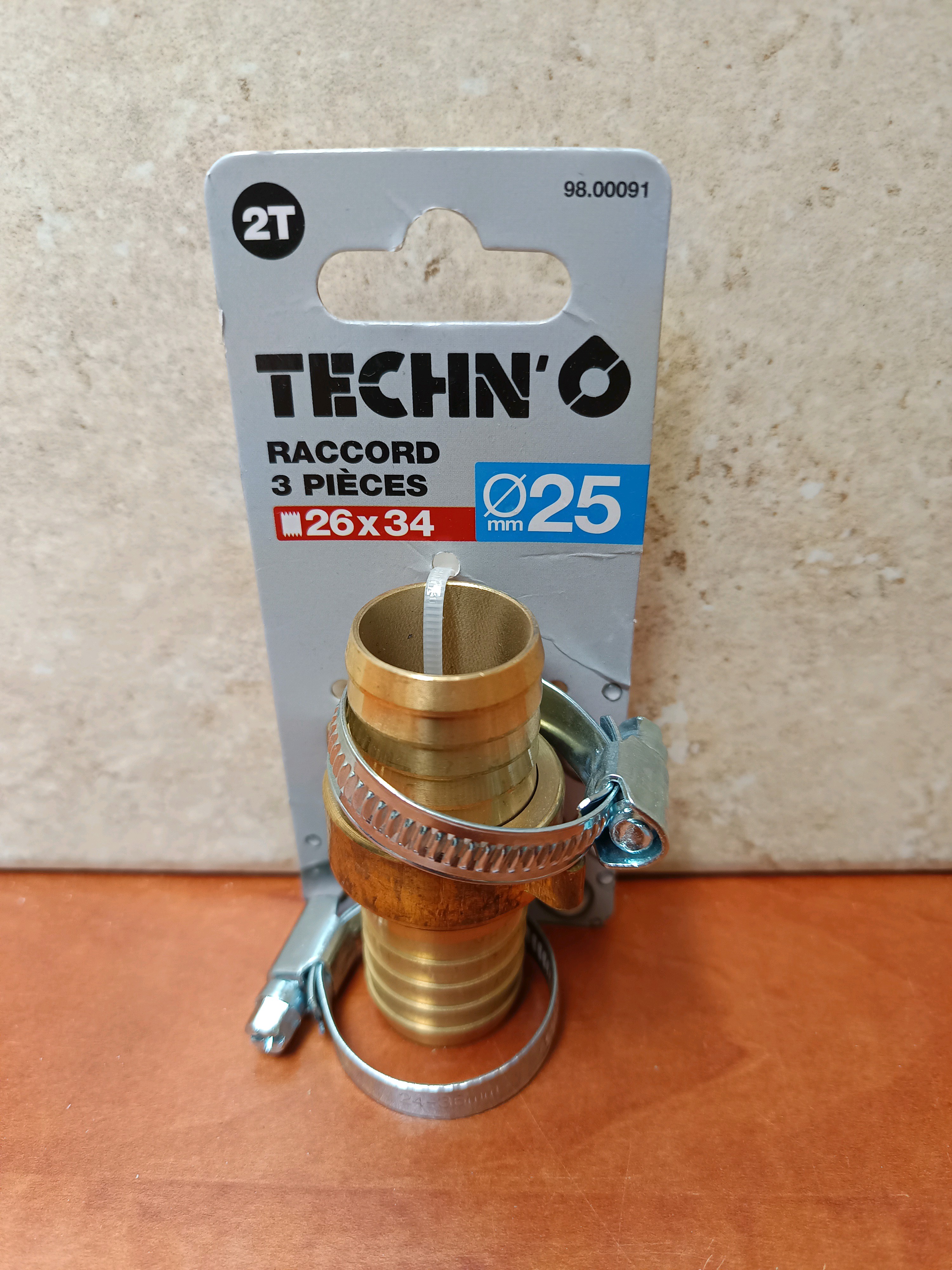TECHN'O Raccord 3 pièces Ø25 mm 26x34 - 98.00091
