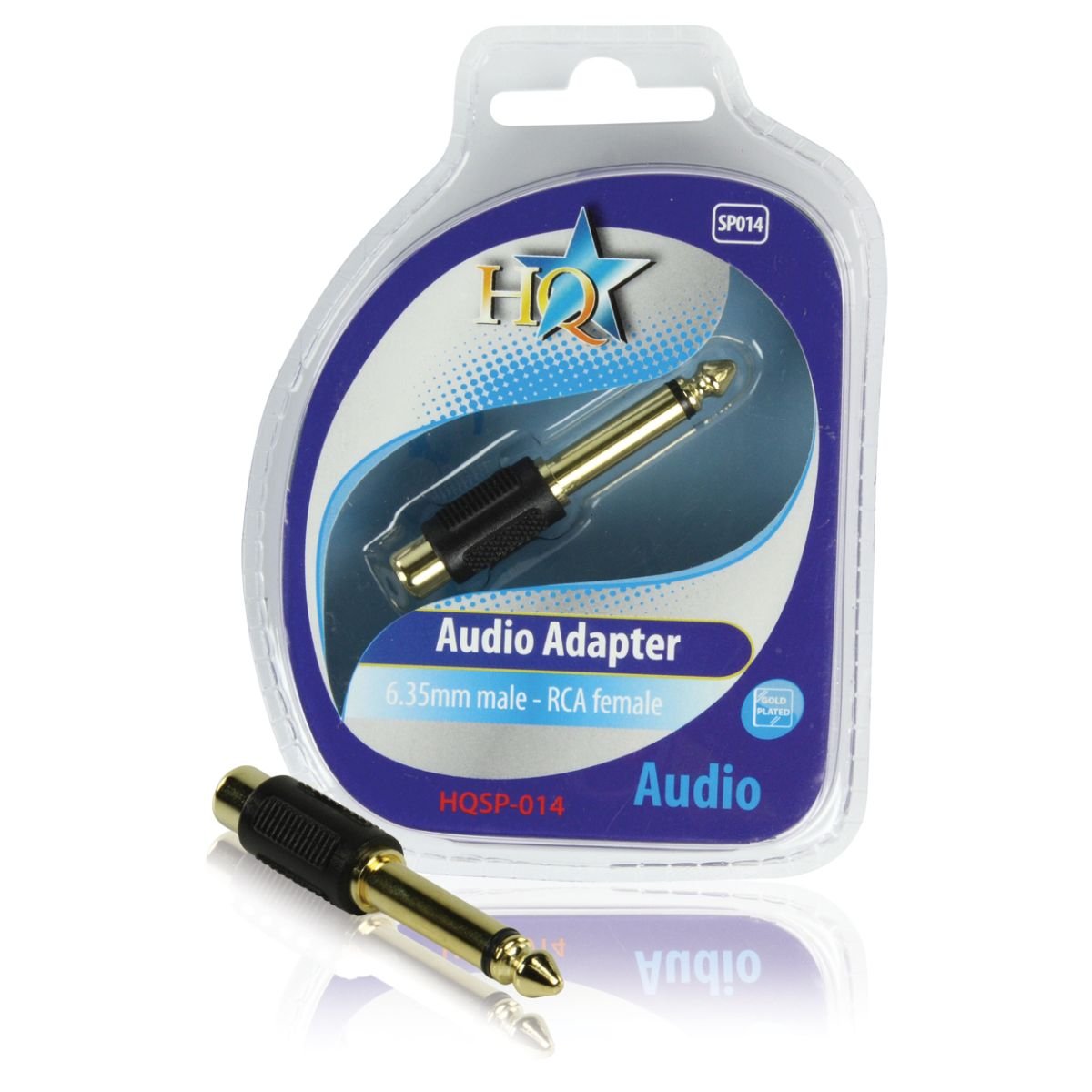 HQ Standard - Adaptateur audio - jack stéréo (M) pour RCA (F)