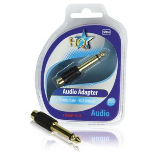 HQ Standard - Adaptateur audio - jack stéréo (M) pour RCA (F)