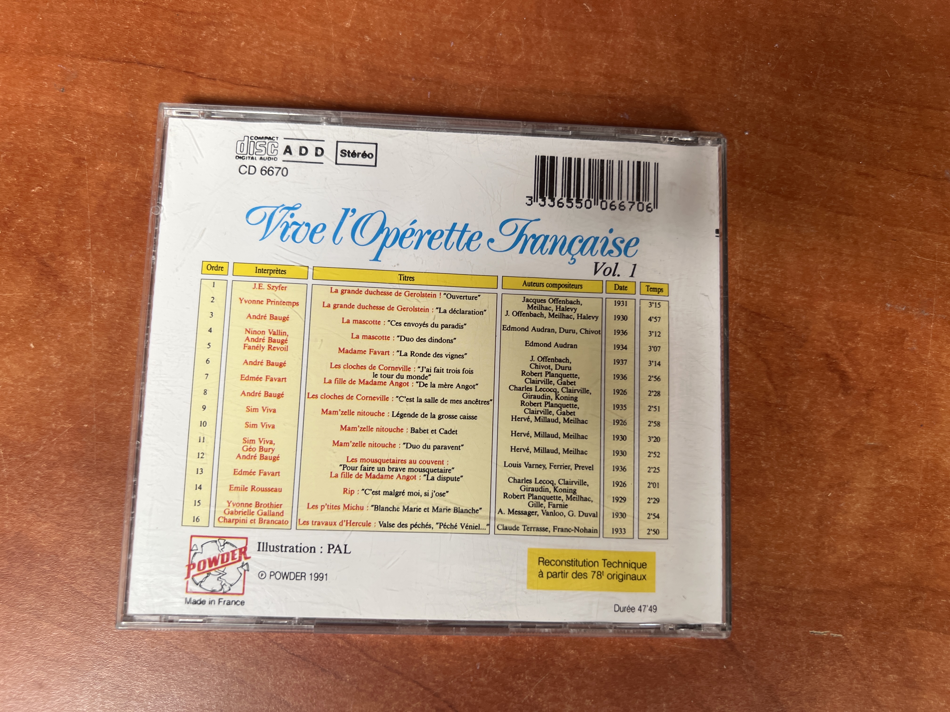 Vive L'operette Francaise — photo 2
