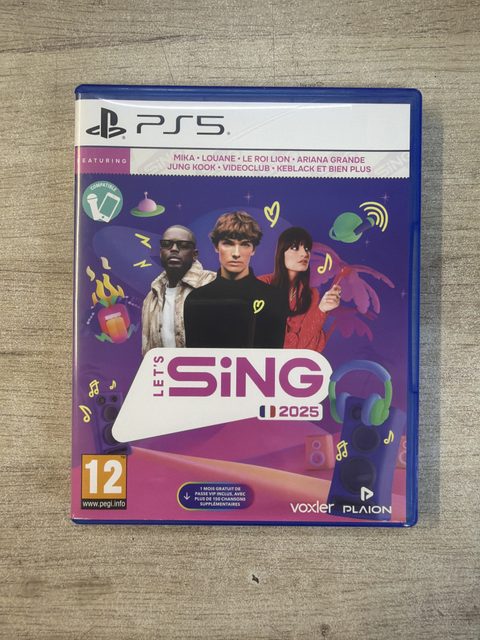 Let's Sing 2025 PS5 jeu PlayStation 5