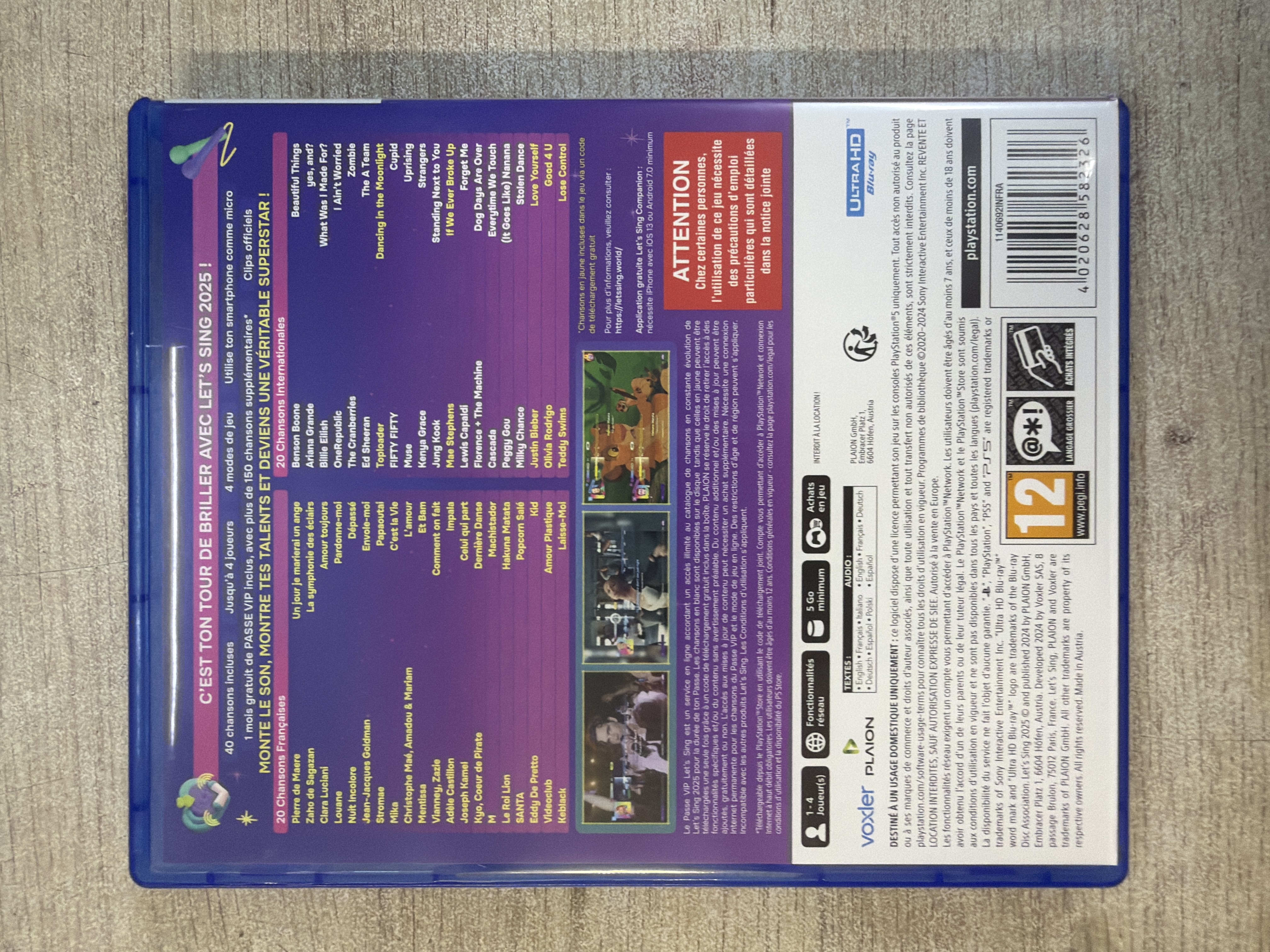 Let's Sing 2025 PS5 jeu PlayStation 5 — photo 2