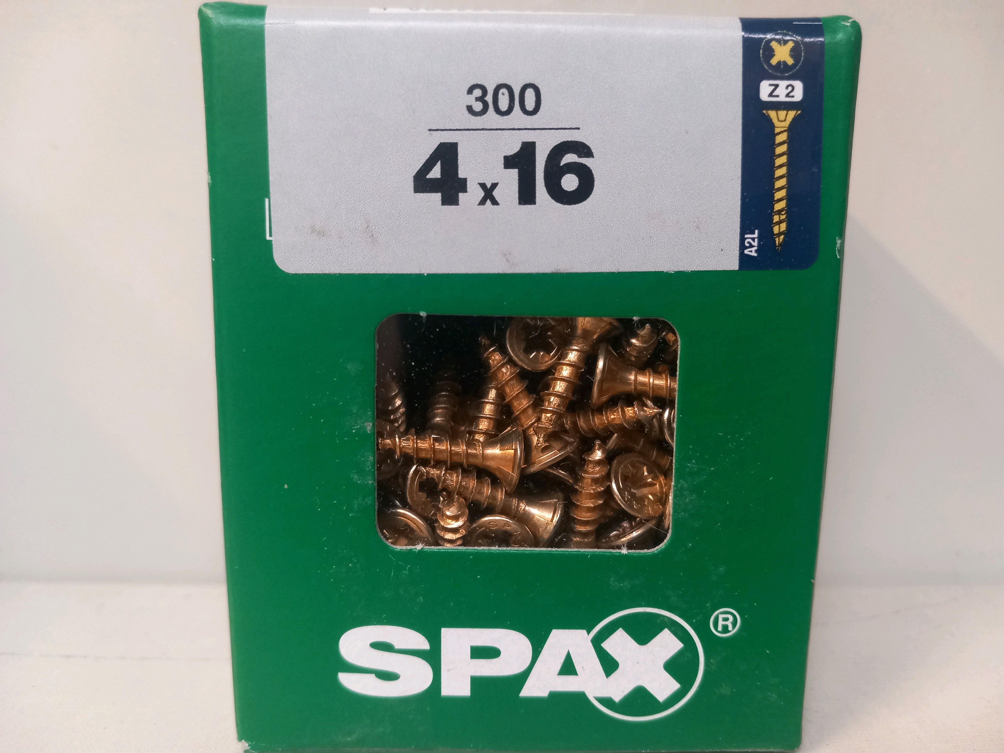 Boîte de vis SPAX 4 x 16 mm Z2