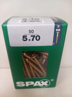 SPAX vis 5 x 70 – boîte de 50