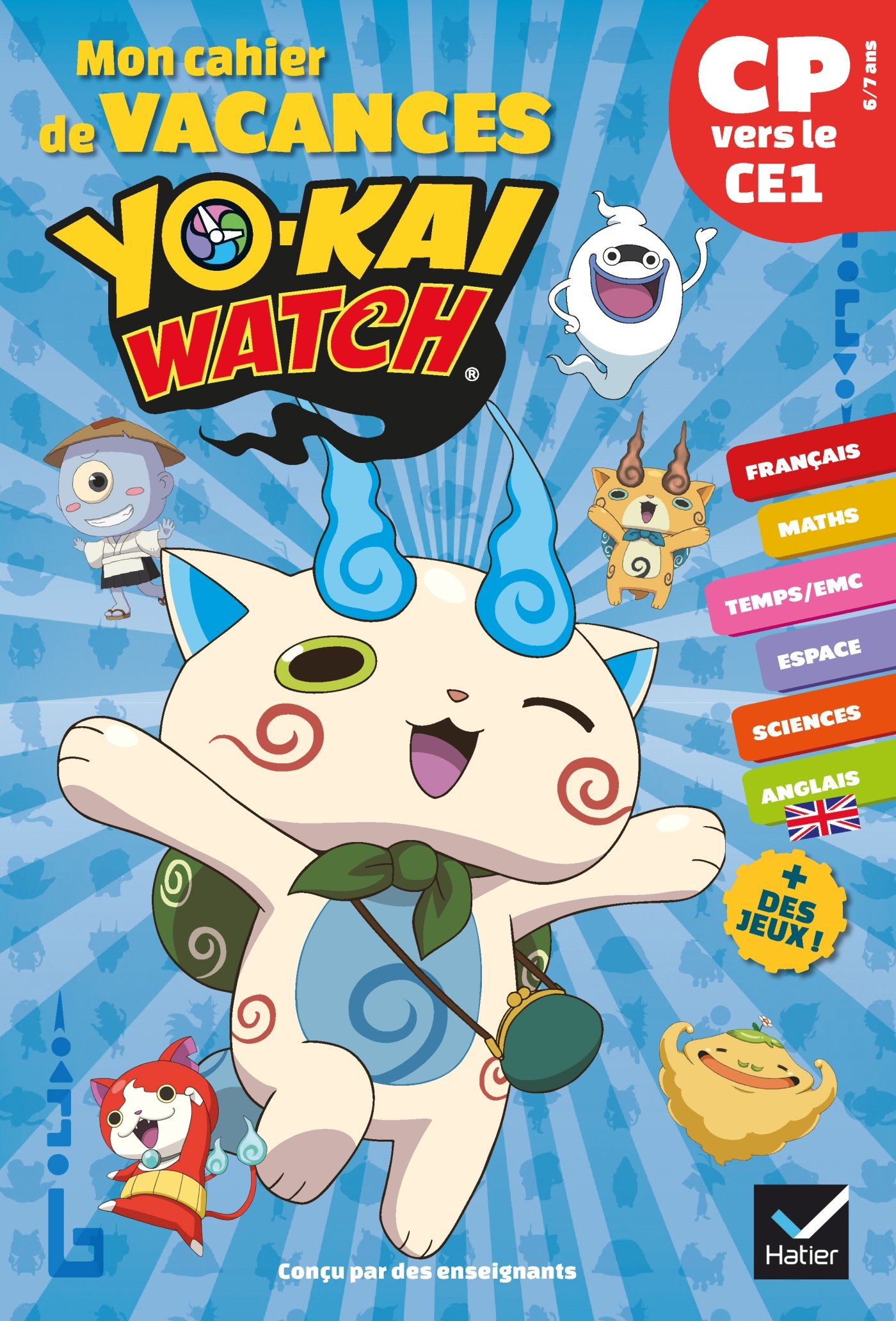 Mon Cahier De Vacances Yo-Kai Watch - Cp Vers Le Ce1