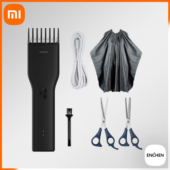 Tondeuse À Cheveux Électrique-Charge Rapide,Boost Intelligent,Xiaomi Enchen Noir Noir