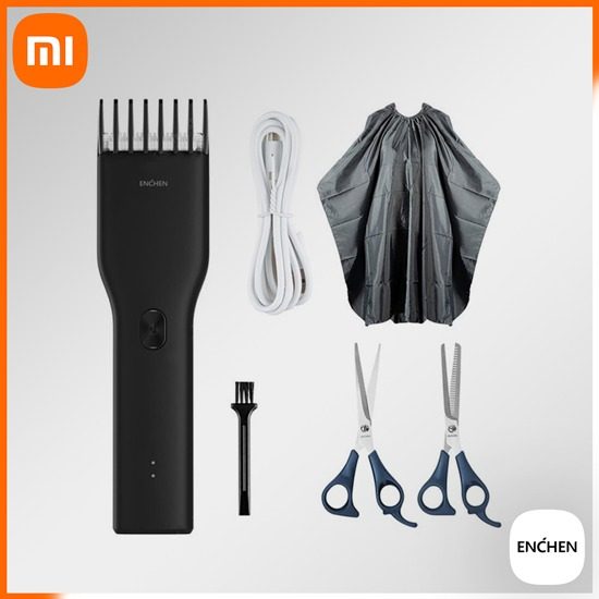 Tondeuse À Cheveux Électrique-Charge Rapide,Boost Intelligent,Xiaomi Enchen Noir Noir