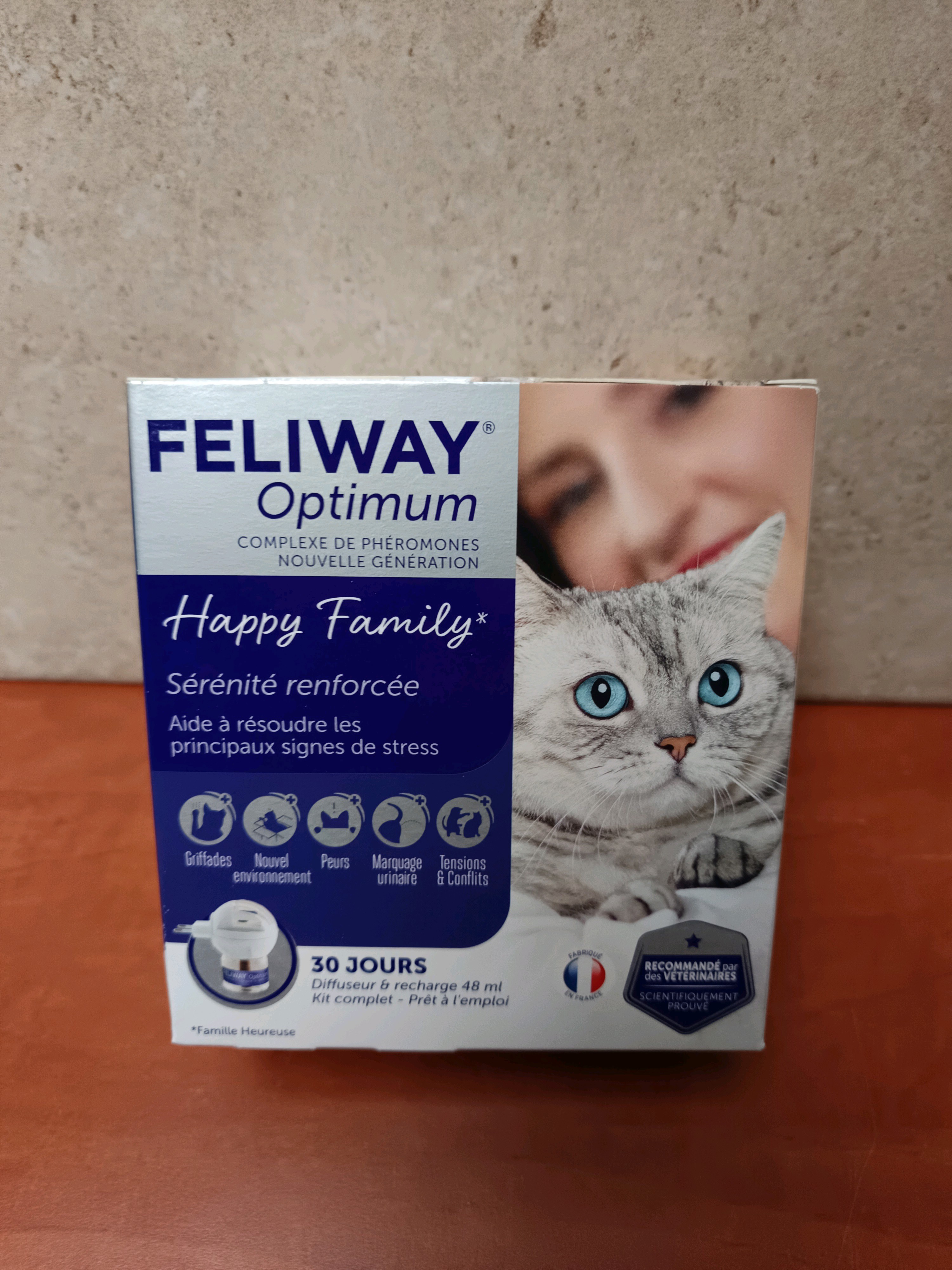 Feliway Optimum Happy Family – Diffuseur + Recharge 48 ml (30 jours)