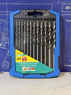 Wolfcraft coffret de forets métal HSS-G 13 pièces Ø 2 à 8 mm