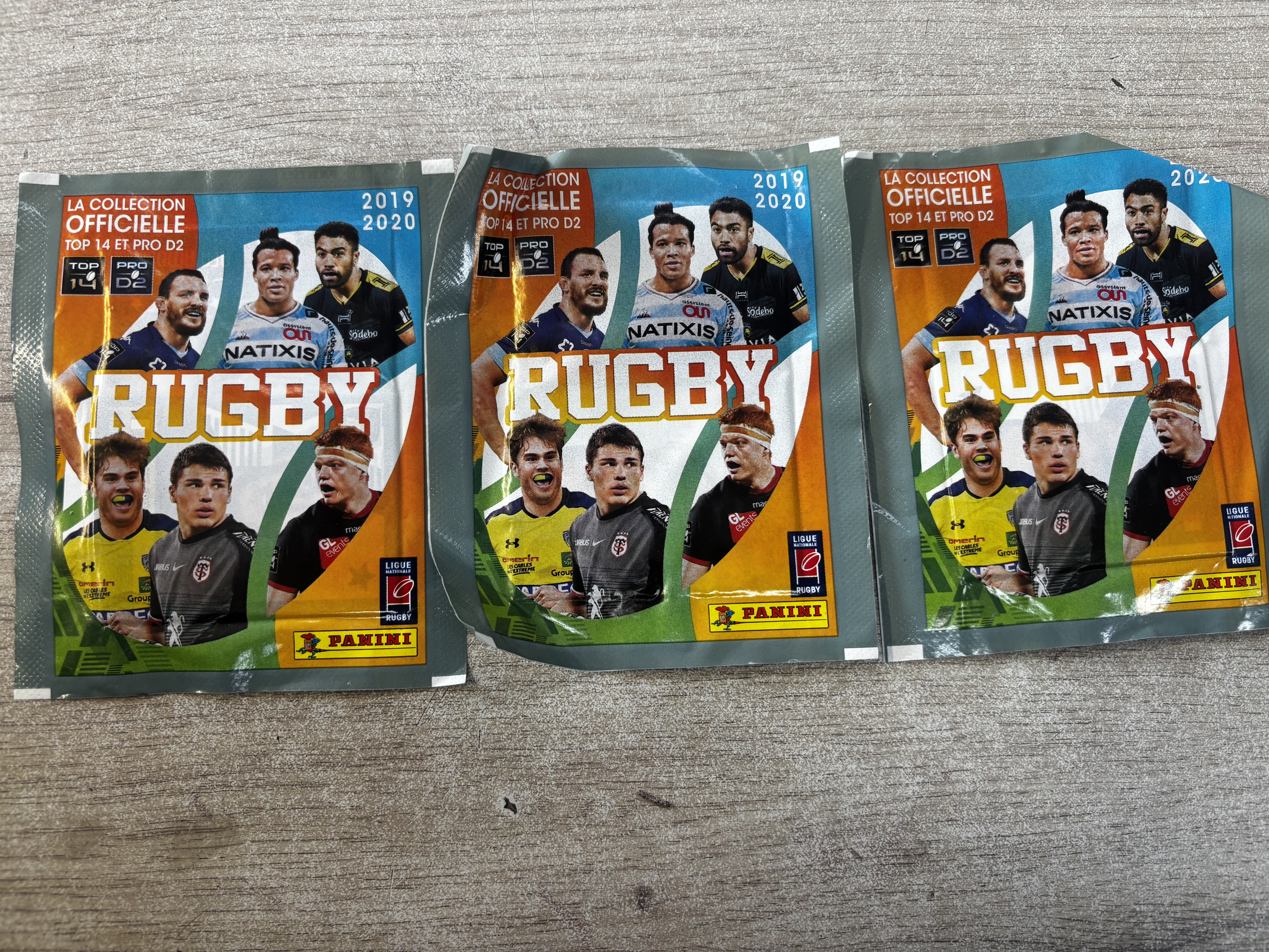 Panini Rugby 2019/2020 paquets de stickers et carte à collectionner