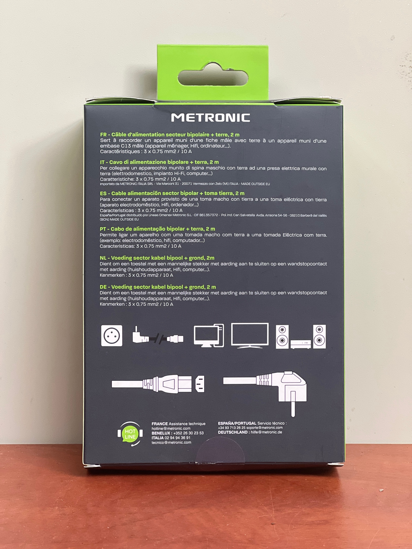METRONIC Câble d’alimentation 2 m — photo 2