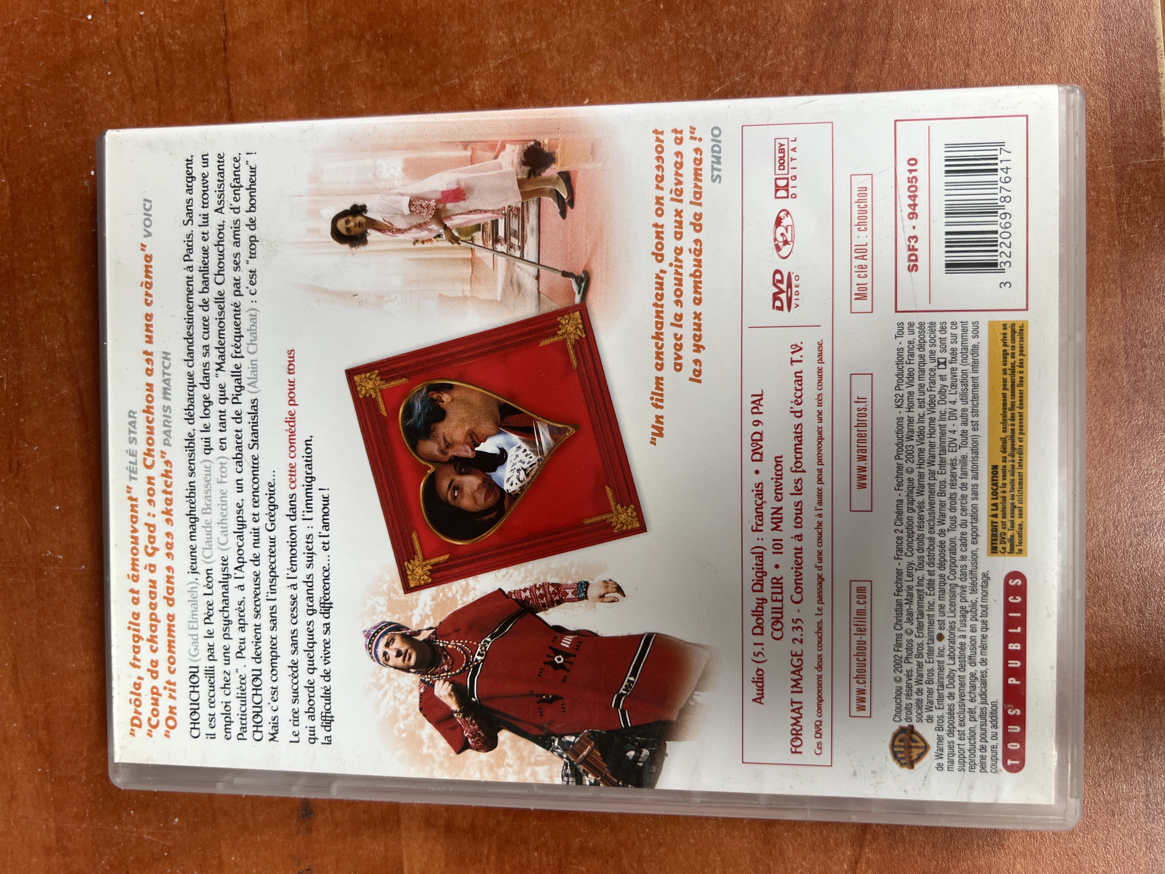 Chouchou DVD film Gad Elmaleh — photo 2