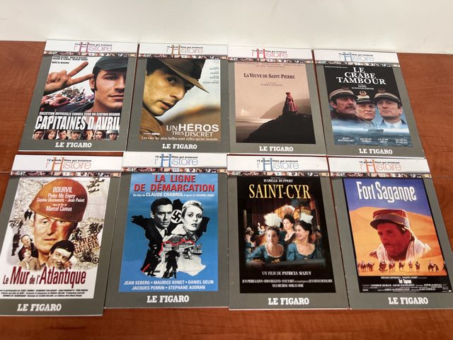 Lot de 8 DVD films français collection L'Histoire Le Figaro