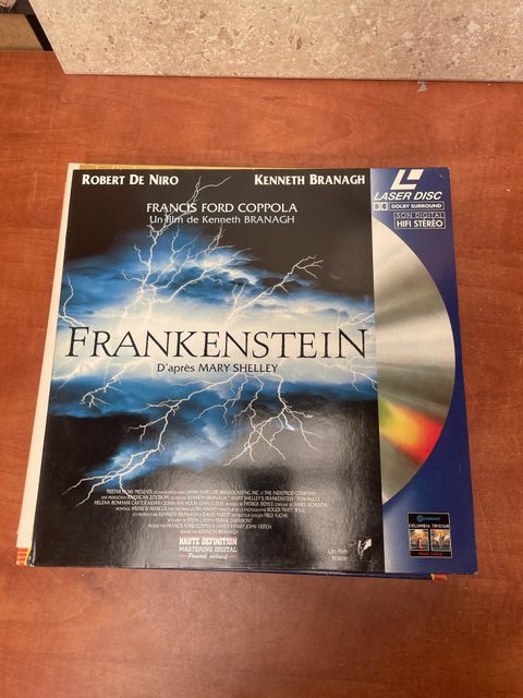 Frankenstein LaserDisc Kenneth Branagh