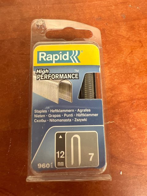 Rapid High Performance agrafes 12 mm n°7