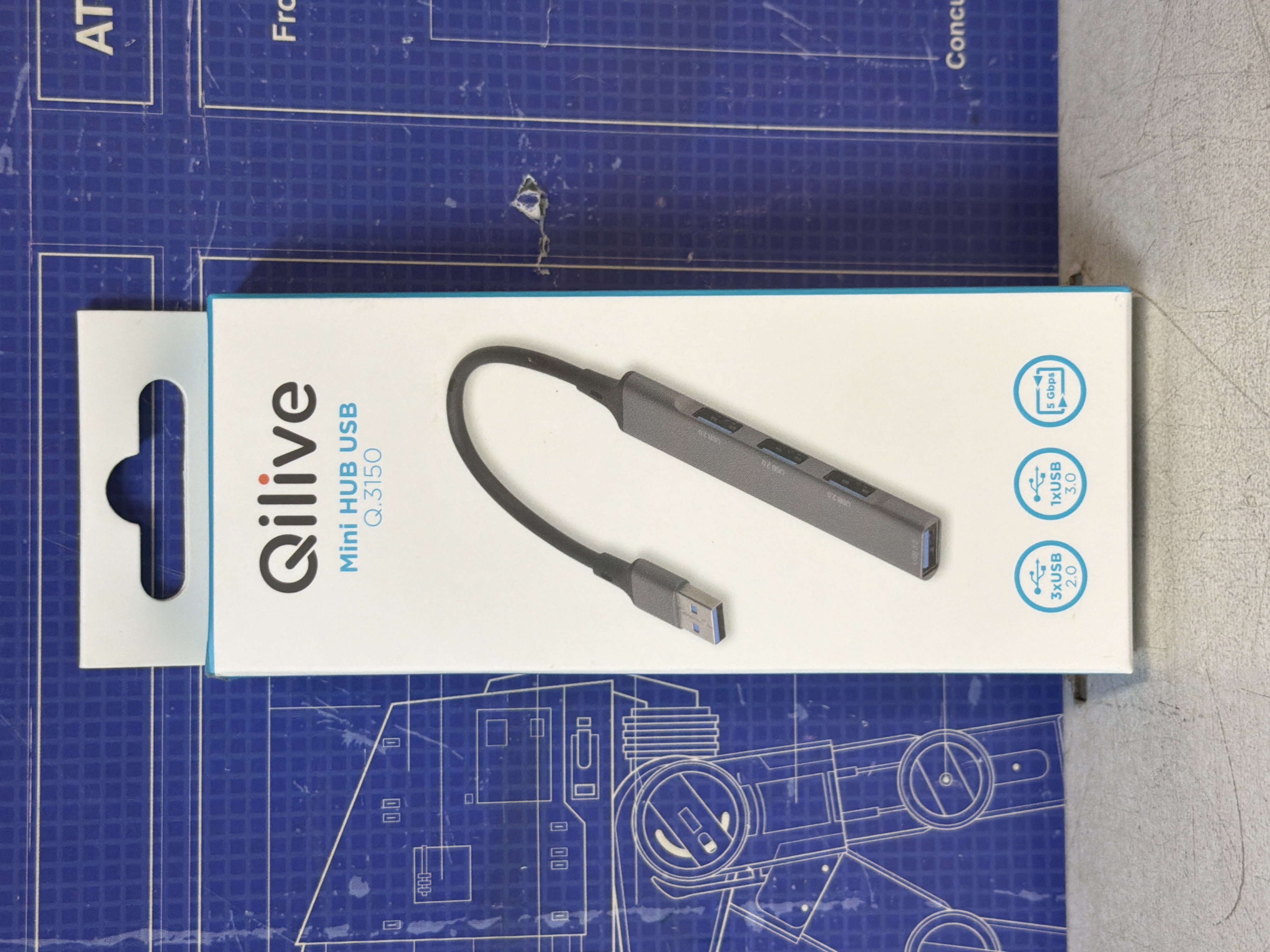 Hub USB Qilive Q.3150 4 ports USB-A