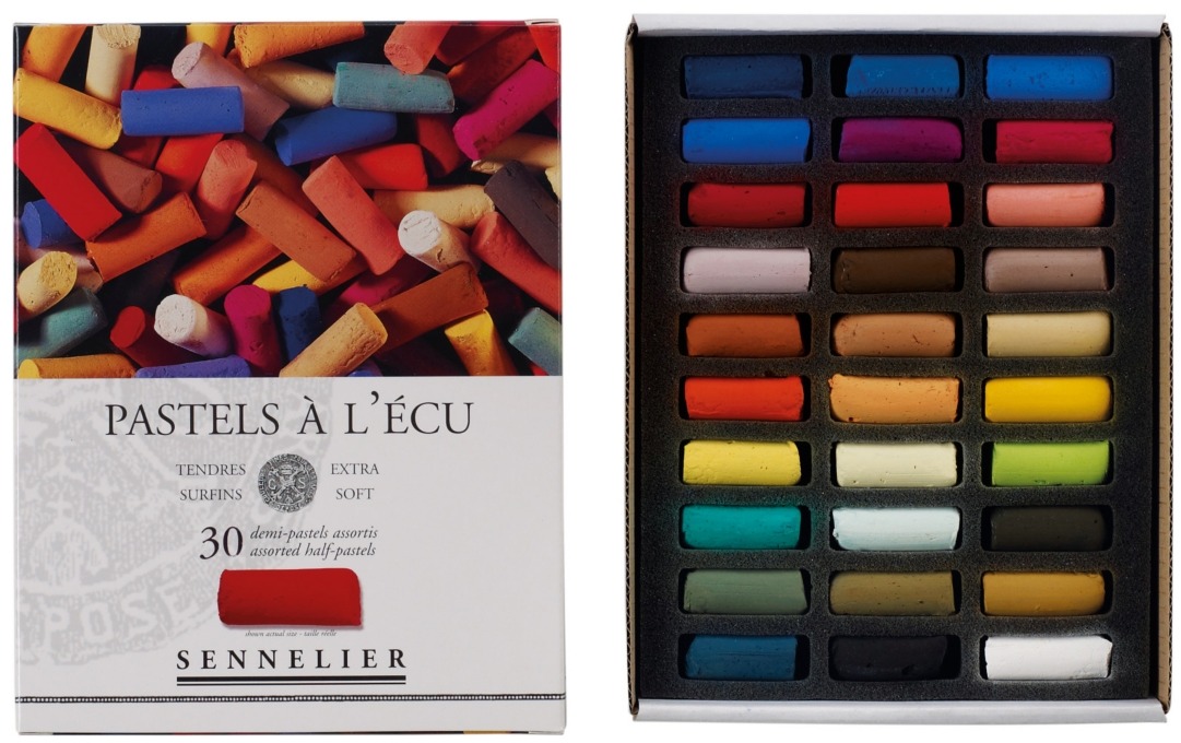 Coffret 30 demi-pastels secs Sennelier À l'écu