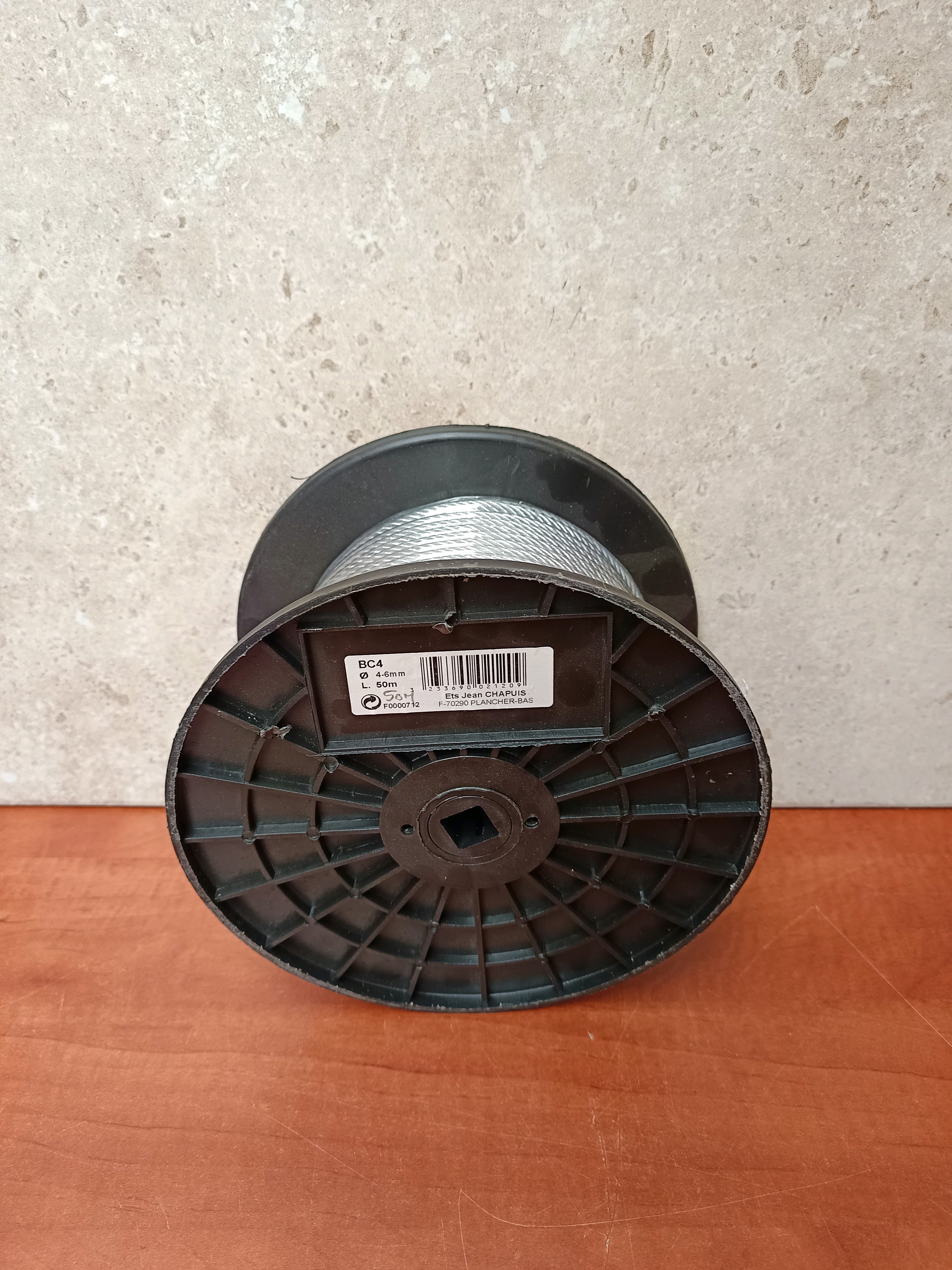 Ets Jean Chapuis BC4 – Bobine de câble Ø 4–6 mm, 50 m