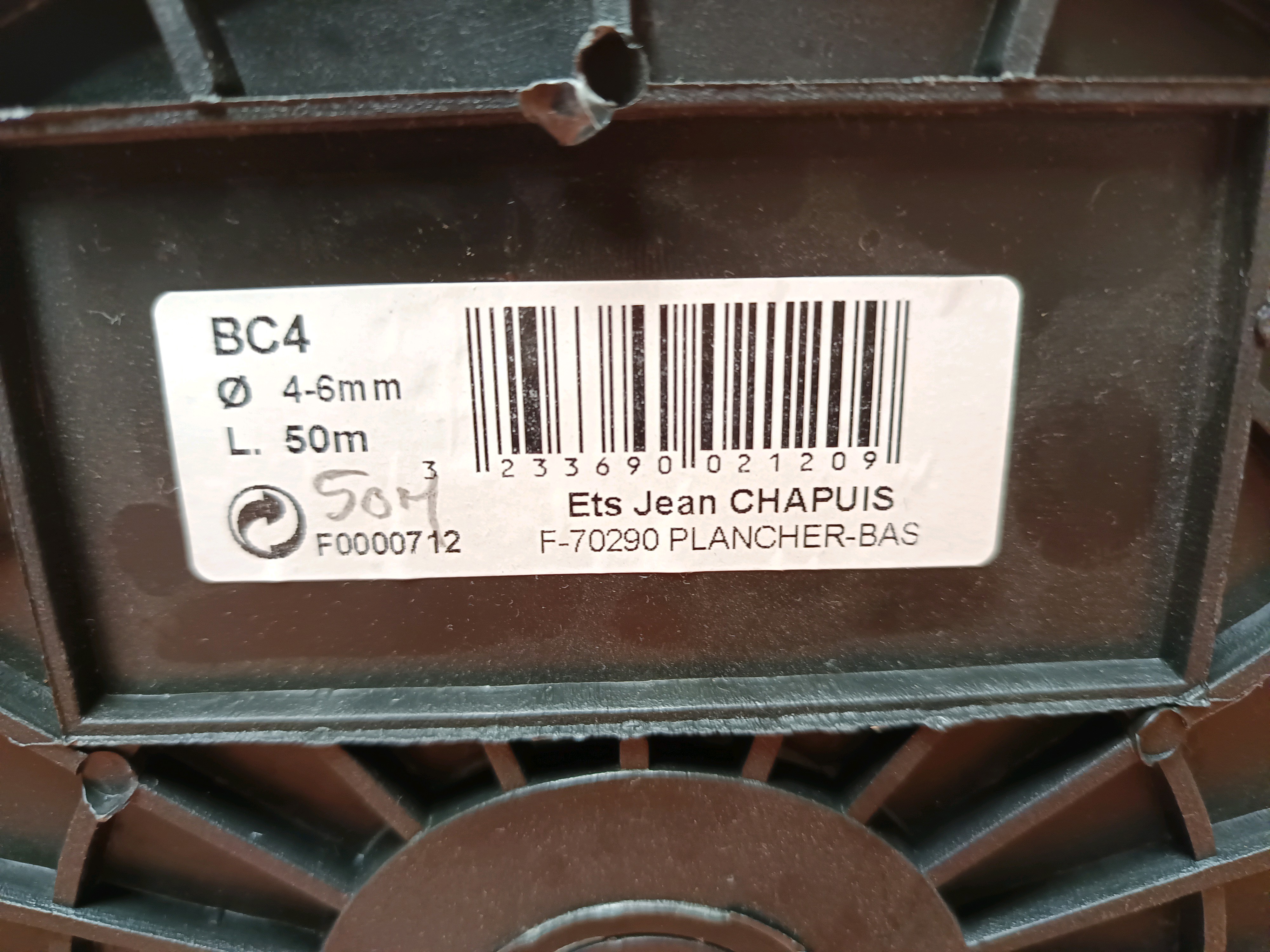 Ets Jean Chapuis BC4 – Bobine de câble Ø 4–6 mm, 50 m — photo 2