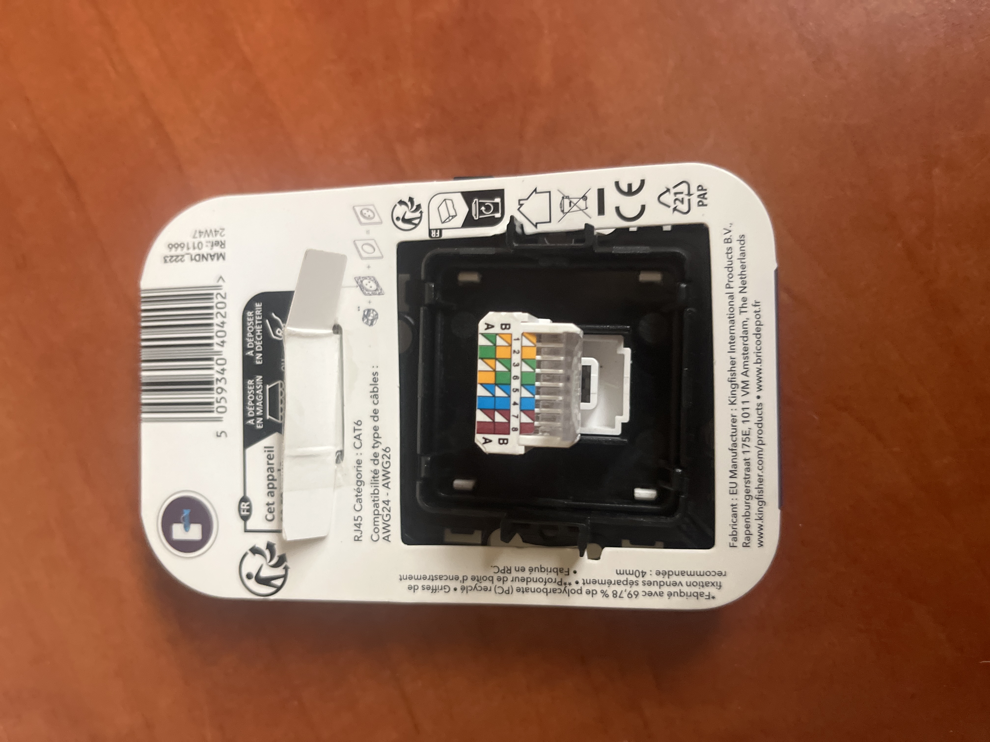 Bodner ZEPHYR prise RJ45 - Blanc — photo 2