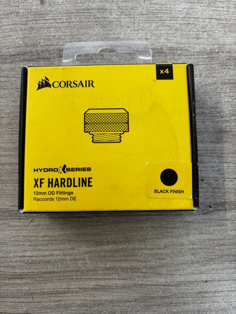 Corsair Hydro X Series XF Hardline Fitting 14 mm OD x4 Black