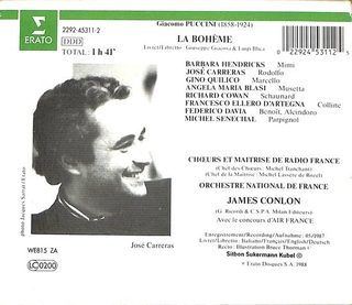 La Bohème, Opéra En 4 Actes