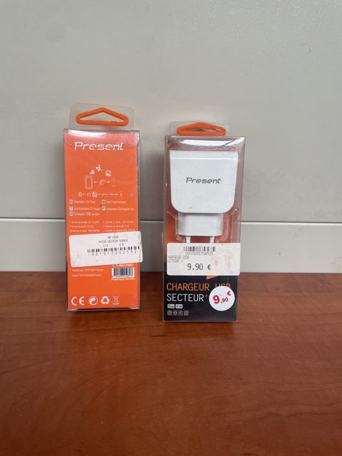 Present Chargeur secteur USB
